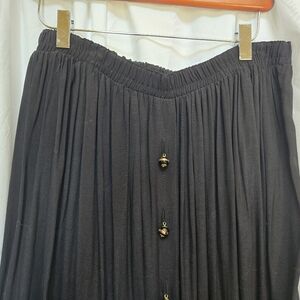 Carole Little NWT Vintage Black Full Spring Skirt Size 12P